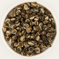 Dragon Pearl Jasmine Green Tea, the loose leaf [dragon-pearl-jasmine-green-tea-02-leaf]