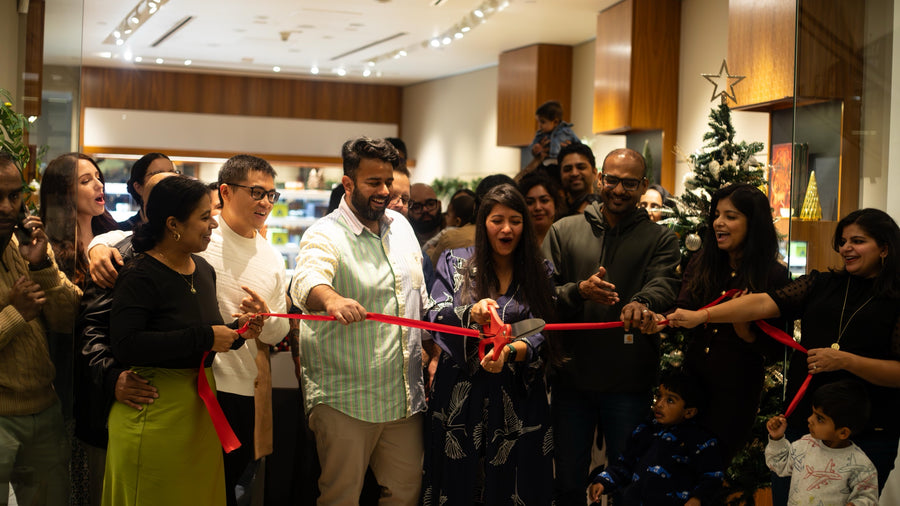Cutting the ribbon at the Enchanted Teas launch