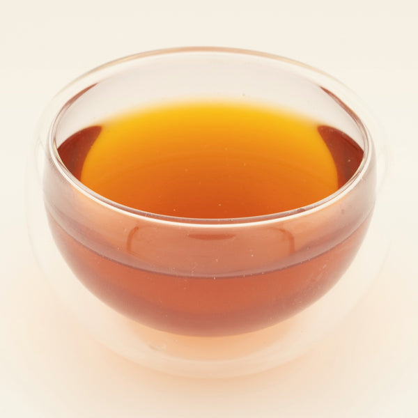 Jujube Rest and Restore Ritual, brewed, in a clear glass [jujube-rest-and-restore-ritual-03-liquor]