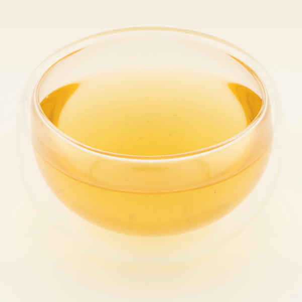 Autumn Passion Affair, brewed, in a clear glass [passion-affair-in-bloom-03-liquor]