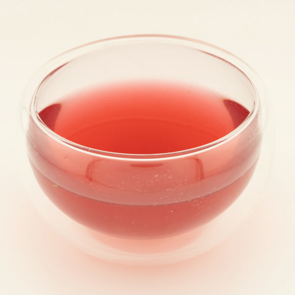 Tropical Orchard, brewed, in a clear glass [tropical-orchard-03-liquor]