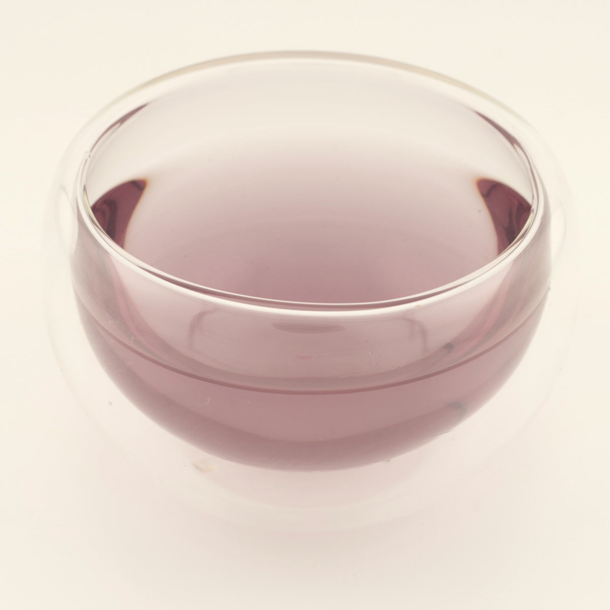 Tea Tasting Trove, Evening Lullaby, brewed, in a clear glass [trove-15-evening-lullaby-liquor]